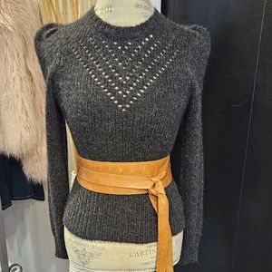 NWT St. Roche Sissy Sweater in Charcoal XS